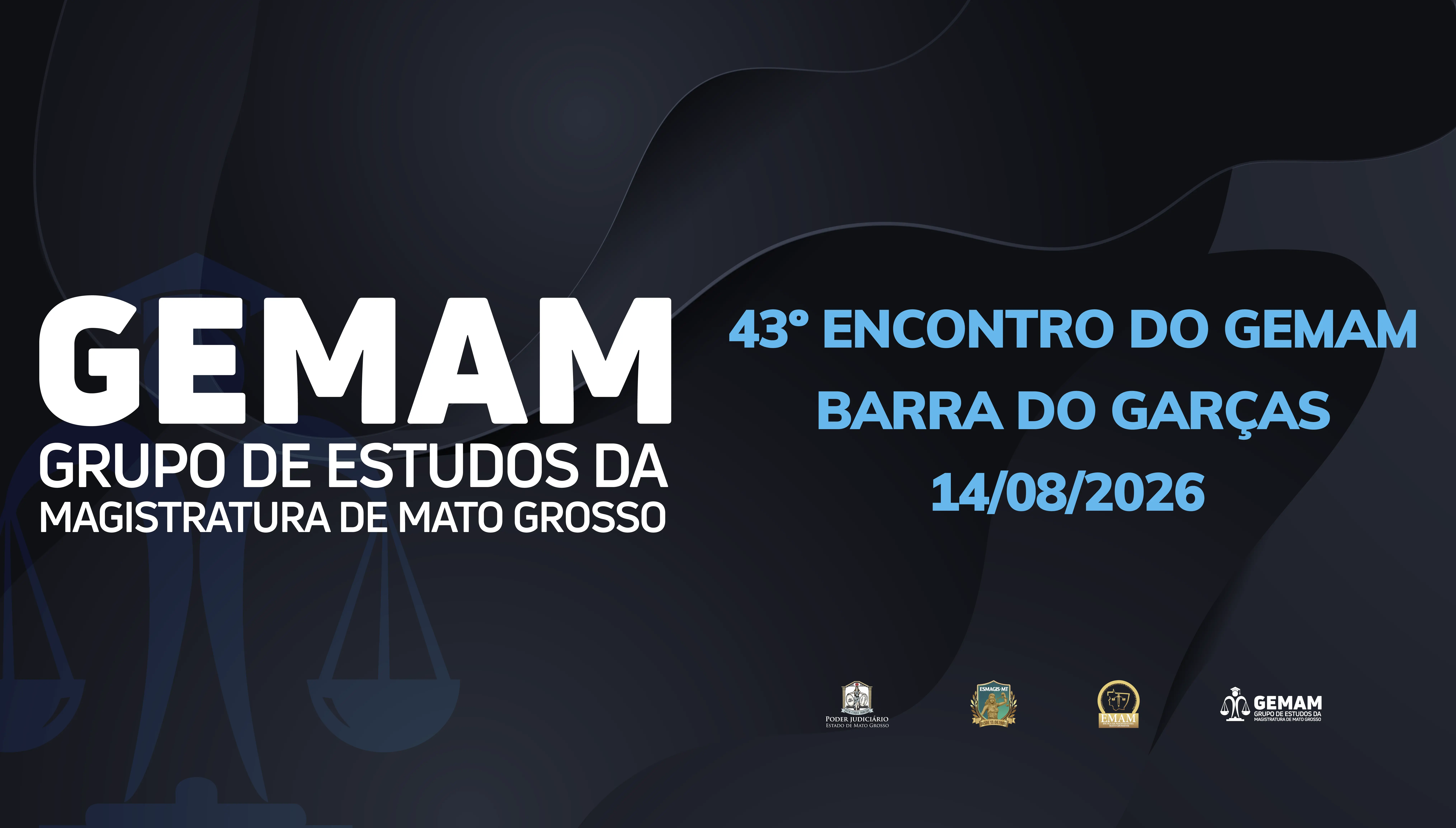 Imagem escura com silhueta de balança anunciando o 